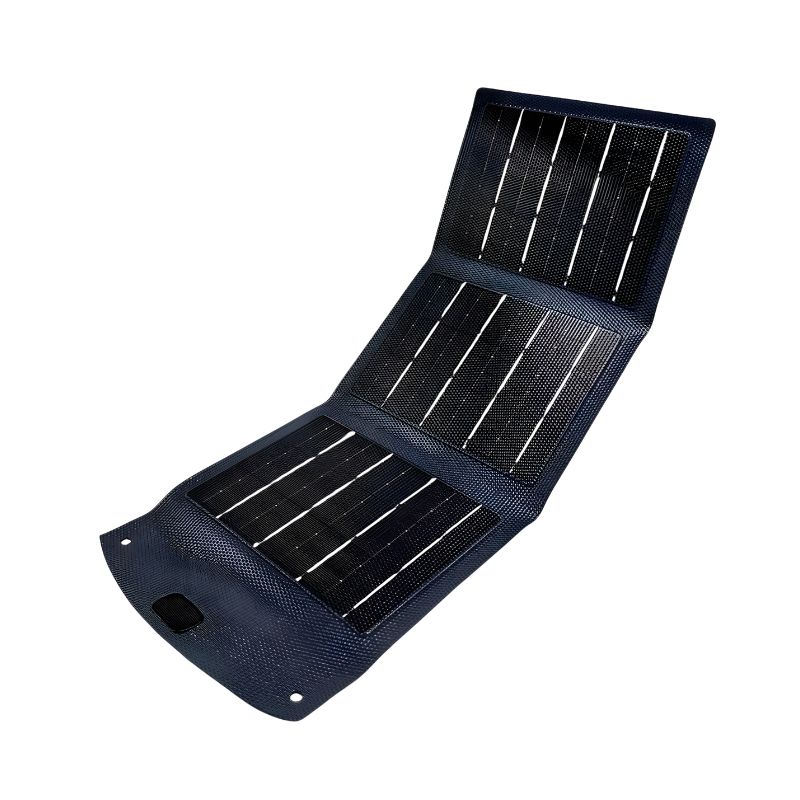 H-004 شاحن الطاقة الشمسية المحمول 10W مع بطارية مدمجة 3000mAh وكشاف LED - الصورة 1